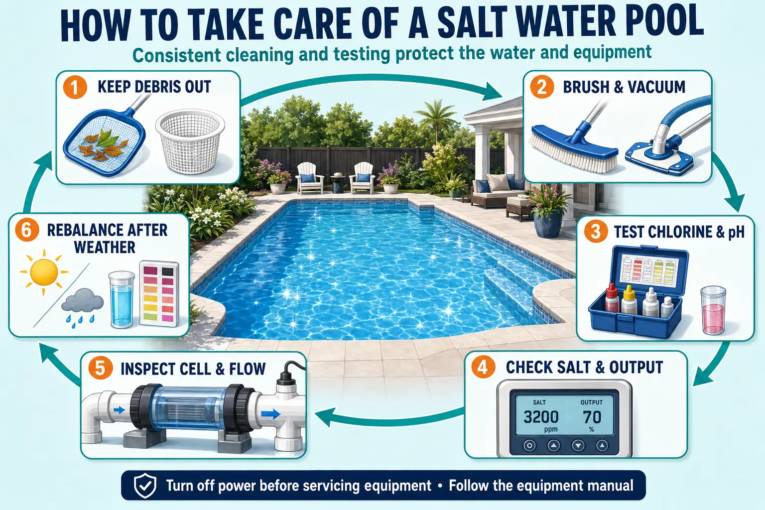 How to Take Care of a Salt Water Pool